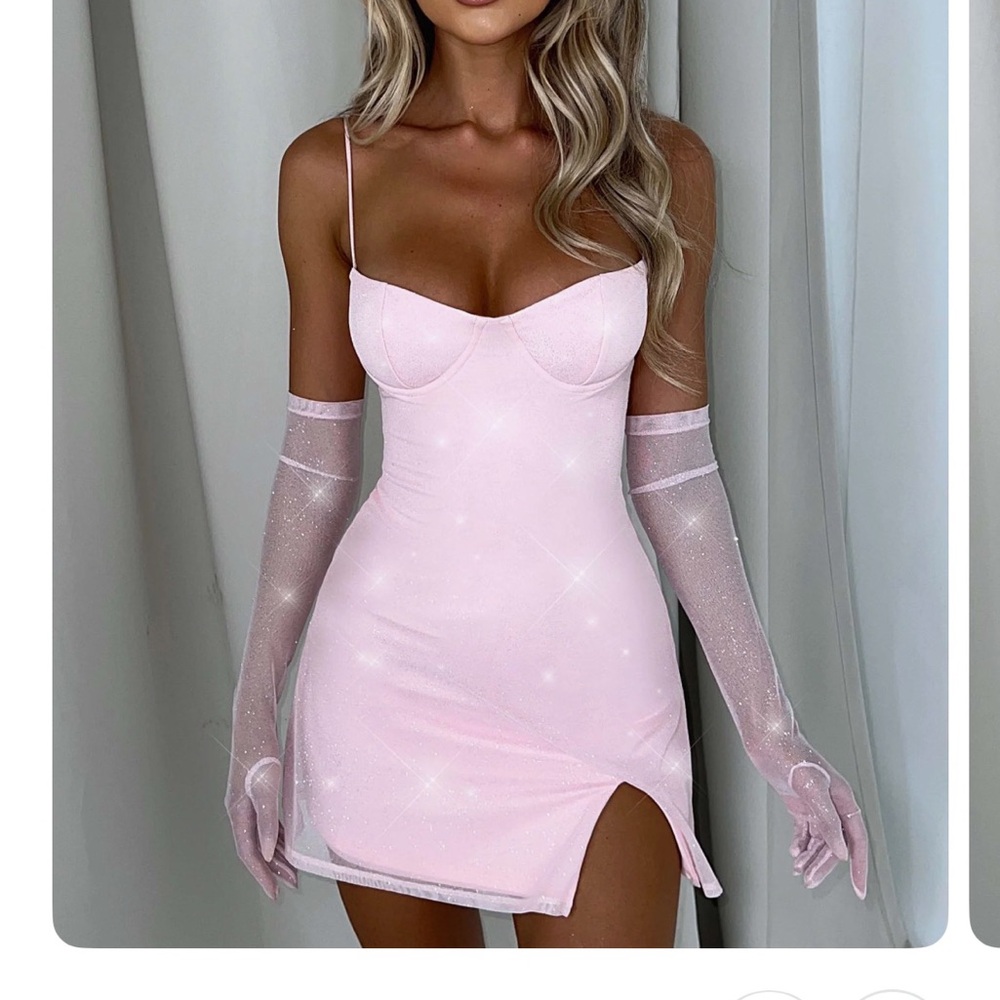 Pink sparkly dress BABYBOO